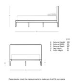 PRITI Double Bed Frame