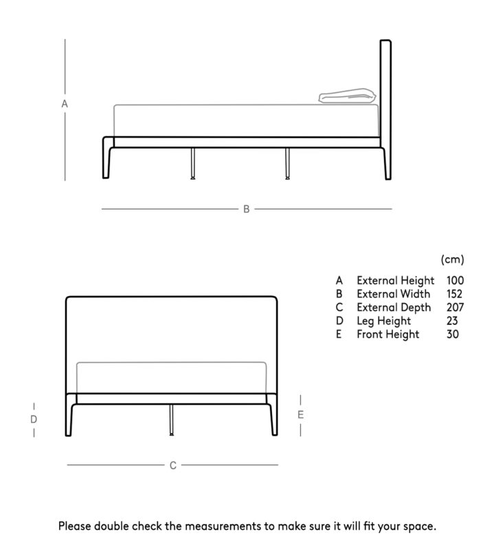 PRITI Double Bed Frame