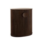 PRITI Petit buffet rond moderne en bois