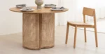 PRITI Round Dining Table - Natural