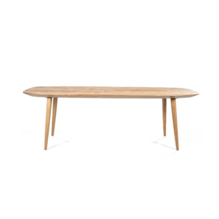 Table à manger ovale PRITI 220x100cm en bois massif