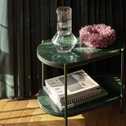 Table d'appoint en marbre vert PRITI