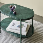 Table d'appoint en marbre vert PRITI