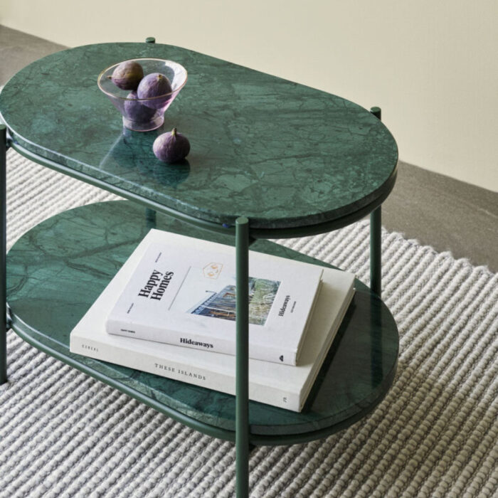 Table d'appoint en marbre vert PRITI