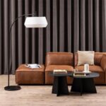 Table d'appoint en marbre noir PRITI