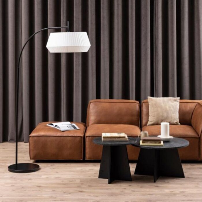 Table d'appoint en marbre noir PRITI