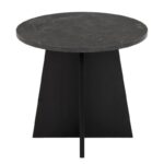Table d'appoint en marbre noir PRITI