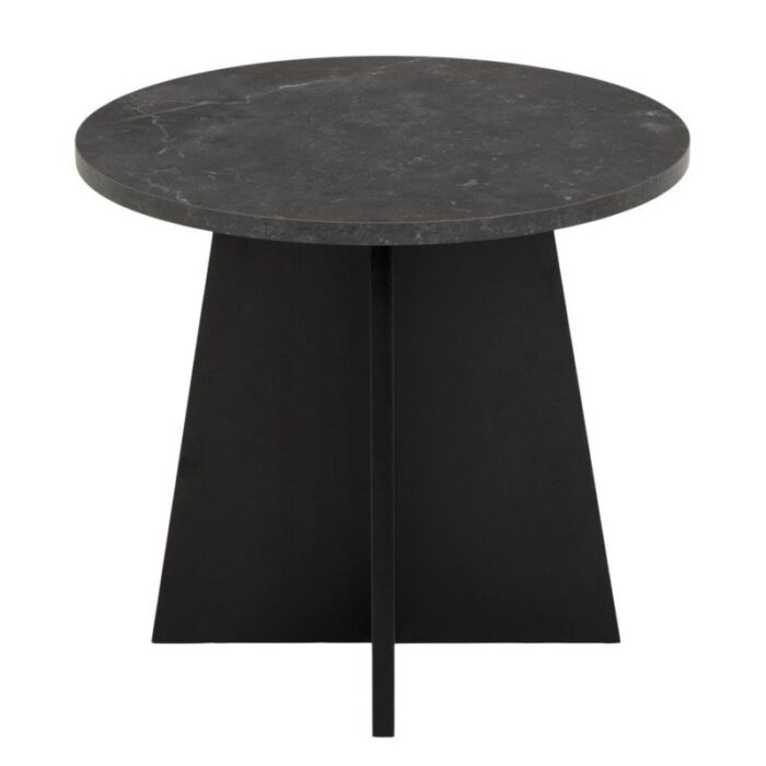 Table d'appoint en marbre noir PRITI