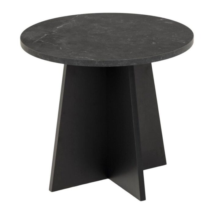 Table d'appoint en marbre noir PRITI