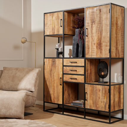 PRITI Wall Cabinet Natural 160 cm