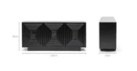 PRITI 3 Door Sideboard - Black