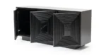 PRITI 3 Door Sideboard - Black
