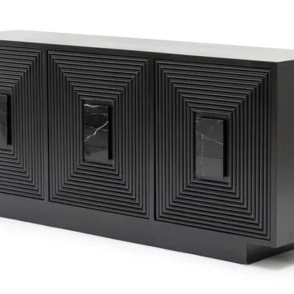 PRITI 3 Door Sideboard - Black