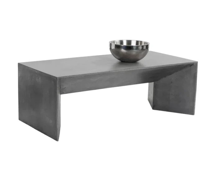 PRITI Nomad Concrete Outdoor Rectangular Coffee Table