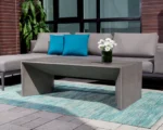 PRITI Nomad Concrete Outdoor Rectangular Coffee Table