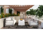PRITI Nomad Concrete Outdoor Rectangular Coffee Table