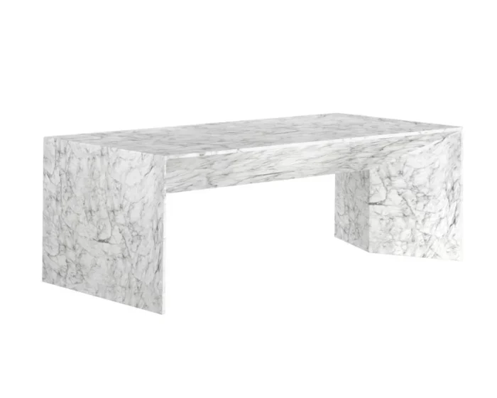 PRITI Nomad Concrete Outdoor Rectangular Coffee Table