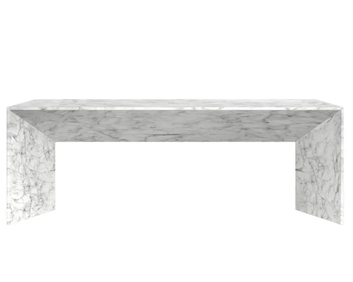 PRITI Nomad Concrete Outdoor Rectangular Coffee Table