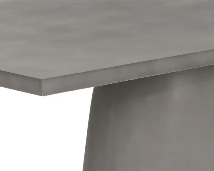 PRITI Cavallini Dining Table - Sleek Light Grey Concrete