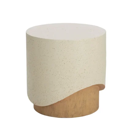 PRITI Patras End Table Contemporary Concrete Design For Outdoors