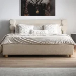 PRITI Bouclé Bed