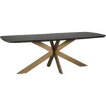 Table à manger ovale en bois PRITI