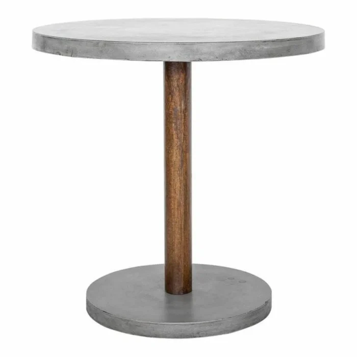 PRITI 35.5 Inch Outdoor Counter Height Table Grey Contemporary