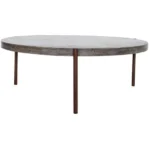 PRITI 36 Inch Coffee Table Grey Contemporary
