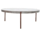 PRITI 36 Inch Coffee Table Grey Contemporary