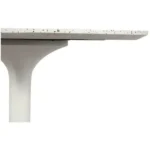 PRITI 39 Inch Outdoor Cafe Table Grey Contemporary