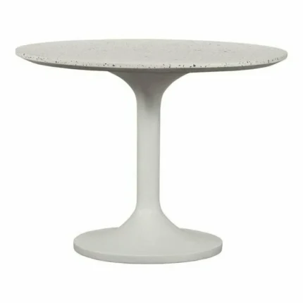 PRITI 39 Inch Outdoor Cafe Table Grey Contemporary