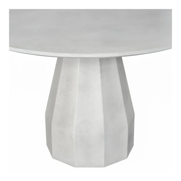 PRITI 47 Inch Outdoor Dining Table Antique White Concrete