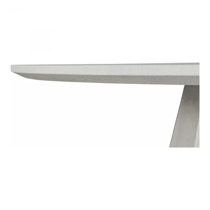 PRITI 47 Inch Outdoor Dining Table Antique White Concrete