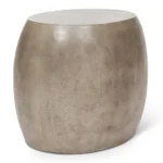 PRITI Pebble Concrete Oval End Table