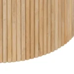 PRITI COFFEE TABLE NATURAL-WHITE MARBLE/WOOD 80 X 80 X 40 CM