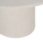 PRITI WHITE COFFEE TABLE DM 57 X 57 X 40 CM
