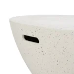 PRITI WHITE MAGNESIUM FIBER COFFEE TABLE 90 X 90 X 40 CM