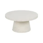 PRITI COFFE TABLE WHITE MAGNESIUM FIBER 80 X 80 X 38 CM