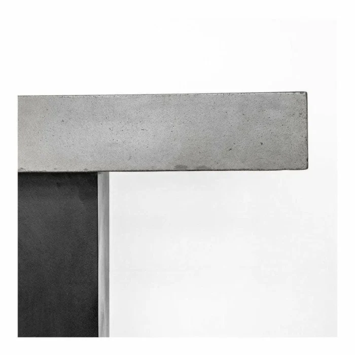 PRITI 63 Inch Outdoor Bar Table Grey Contemporary