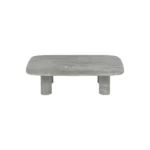 PRITI Coffee Table Travertine Silver Rectangular