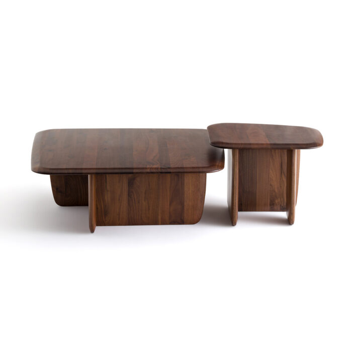 Table basse PRITI en bois massif, petit modèle
