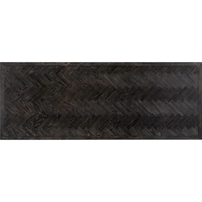 Table à manger en bois et métal noir PRITI