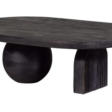 PRITI Coffee Table Wood Black