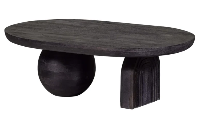 PRITI Coffee Table Wood Black