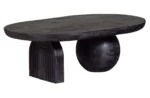 PRITI Coffee Table Wood Black