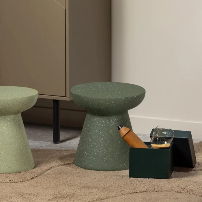 PRITI Side Table Olive Green