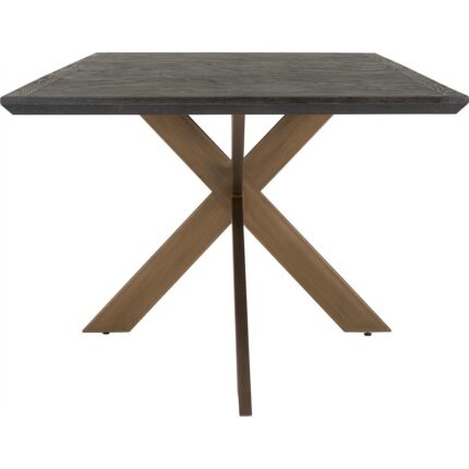 Table à manger en bois et métal noir PRITI