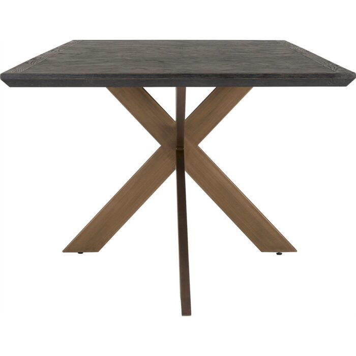 Table à manger en bois et métal noir PRITI
