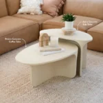 PRITI Riviera Concrete Nesting Coffee Table Set