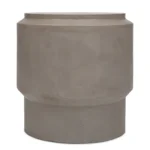 PRITI Barrel Concrete Round End Table